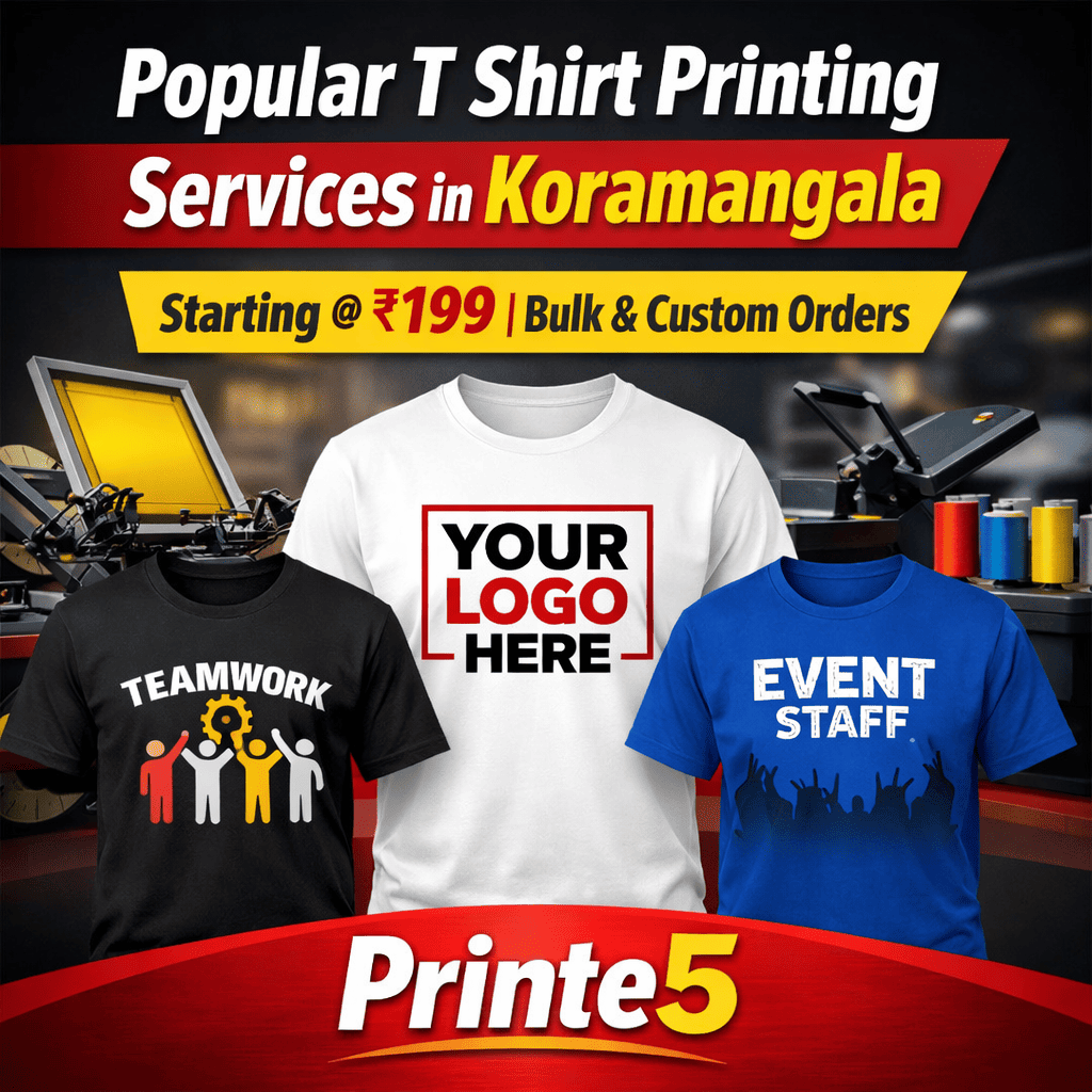 T-shirt printing services in Koramangala